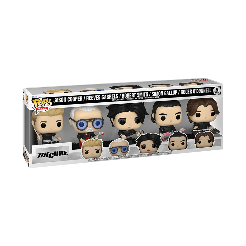 Pop! The Cure 5-Pack with Pop! Jason Cooper, Pop! Reeves Gabrels, Pop! Robert Smith, Pop! Simon Gallup, and Pop! Roger O’ Donnell